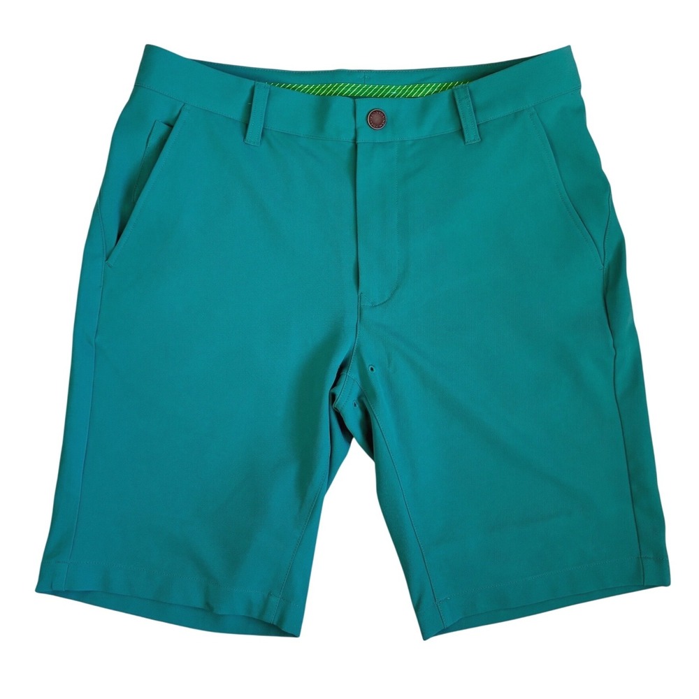 Bonobos Golf Mens Slim Fit Performance Shorts Teal Green 32 GWB00021S-1087B NWOT